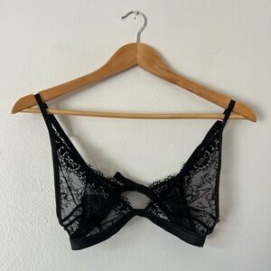 Aerie Real Good Black Lace Bralette